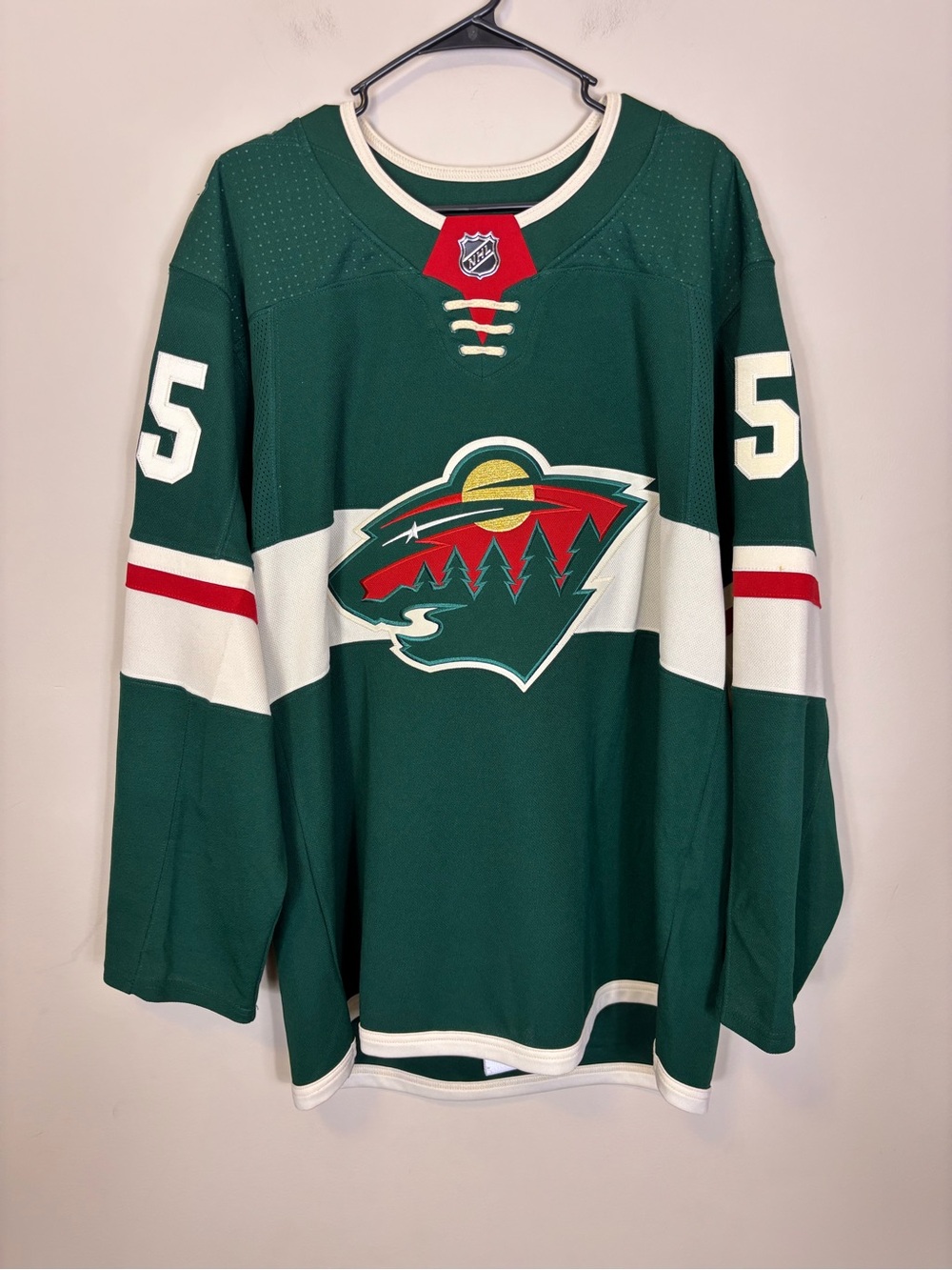 Minnesota Wild Seeler #55 Green NHL Hockey Jersey Men’s XL